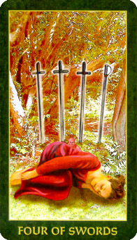 䴫˵ - Folklore Tarot -  - Four Of Swords