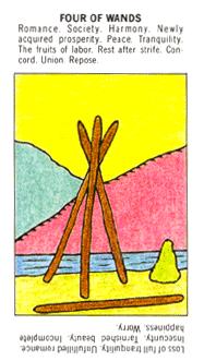 ѧ - Starter Tarot - Ȩ - Four Of Wands