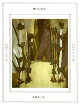 ̺ - Tarot of the Tapestry - Ȩ - Four Of Wands