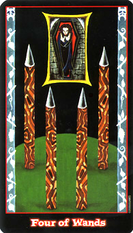 Ѫ - Vampire Tarot - Ȩ - Four Of Wands