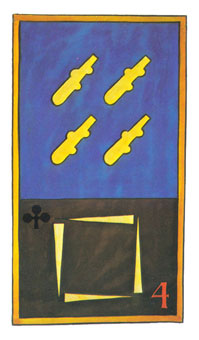 岼˹ - Papus Tarots - Ȩ - Four Of Wands