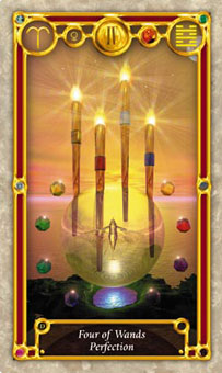 Ѱ - Quest Tarot - Ȩ - Four Of Wands