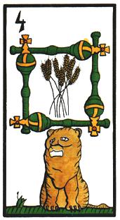  - Esoterico Tarot - Ȩ - Four Of Wands