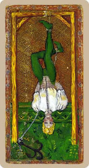 Ү³ - Cary-Yale Visconti Tarot -  - The Hanged Man