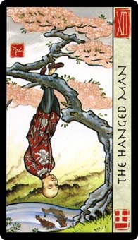 ˮ - Feng Shui Tarot -  - The Hanged Man