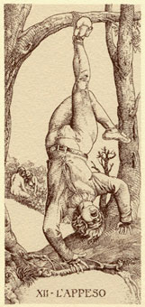 Ŷ - Durer Tarot -  - The Hanged Man