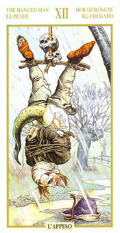 ƽ - Tarots Of The Golden Dawnt -  - The Hanged Man