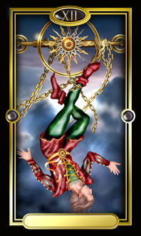 Ѥ - Gilded Tarot -  - The Hanged Man