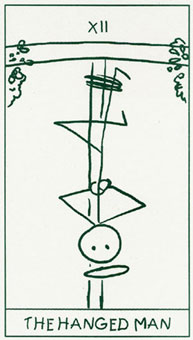  - Stick Figure Tarot -  - The Hanged Man