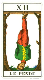 1JJʿ1974 - 1JJ Swiss Tarot 1974 -  - The Hanged Man