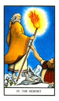 ŵ - Connolly Tarot - ʿ - The Hermit