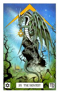  - Dragon Tarot - ʿ - The Hermit