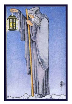 ³ - Epicurean Tarot - ʿ - The Hermit