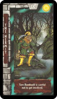 ֮ - Lord of the Rings Tarot - ʿ - The Hermit