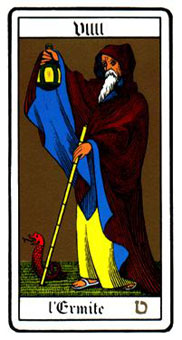 ˹ - Oswald Wirth Tarot - ʿ - The Hermit