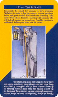 ΰ - Quick and Easy Tarot - ʿ - The Hermit