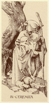 Ŷ - Durer Tarot - ʿ - The Hermit