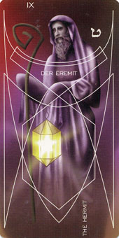 ǵﰲ - Adrian Tarot - ʿ - The Hermit