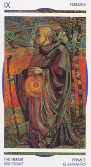 ˮ - Crystal Tarot - ʿ - The Hermit