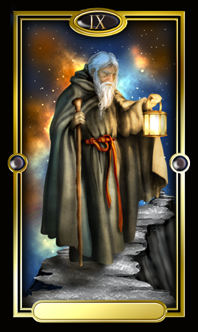 Ѥ - Gilded Tarot - ʿ - The Hermit