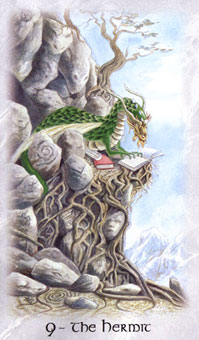  - The Celtic Dragon Tarot - ʿ - The Hermit