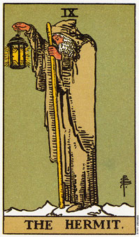 ԭʼΰ - Original Rider-Waite Tarot - ʿ - The Hermit