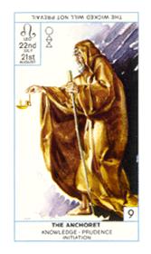  - Cagliostro Tarot - ʿ - The Hermit