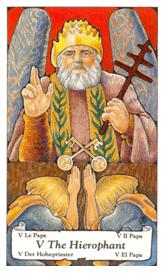 ɭ޲ - Hanson Roberts Tarot - ̻ - The Hierophant