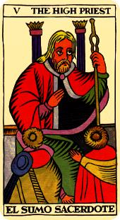  - Marseilles Tarot - ̻ - The Hierophant