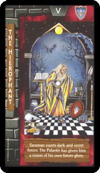 ֮ - Lord of the Rings Tarot - ̻ - The Hierophant