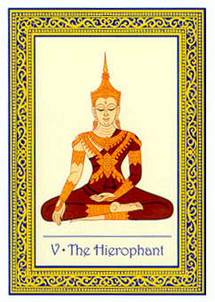 ̩ʼ - Royal Thai Tarot - ̻ - The Hierophant