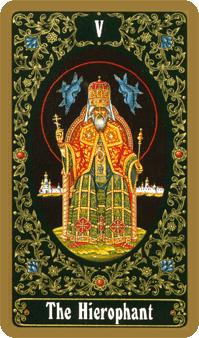  - Russian Tarot - ̻ - The Hierophant