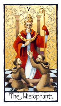 Ӣʼ - Old English Tarot - ̻ - The Hierophant