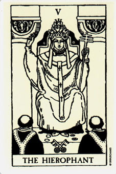 ҹ - Glow In The Dark Tarot - ̻ - The Hierophant