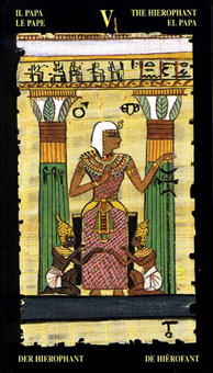  - Egyptian Tarot - ̻ - The Hierophant