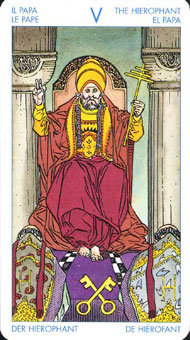 ʥ׳ΰ - Universal Waite Tarot - ʥְ - The Hierophant