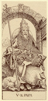 Ŷ - Durer Tarot - ̻ - The Hierophant