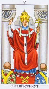 ΰ - Radiant Rider-Waite Tarot - ̻ - The Hierophant