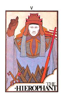 ̫ʱ - Aquarian Tarot - ̻ - The Hierophant