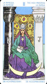 ʥ׳ΰ - Universal Waite Tarot - Ů˾ - The High Priestess