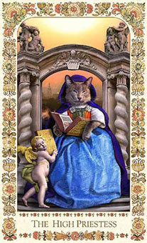 ˲è - Baroque Bohemian Cats Tarot - Ů˾ - The High Priestess