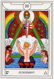 ƽ - Golden Dawn Magical Tarot -  - Judgement