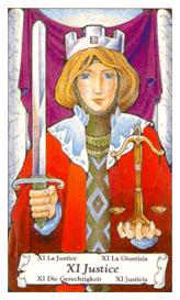 ɭ޲ - Hanson Roberts Tarot -  - Justice