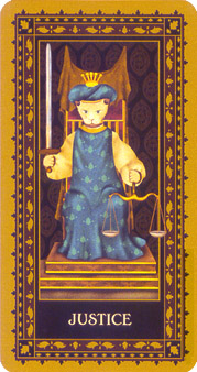 è - Medieval Cat Tarot -  - Justice