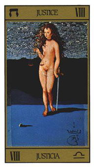 ߶ - Salvador Dali Tarot -  - Justice