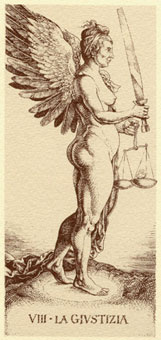 Ŷ - Durer Tarot -  - Justice