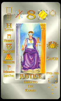  - Kabbalistic Tarot -  - Justice