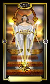 Ѥ - Gilded Tarot -  - Justice