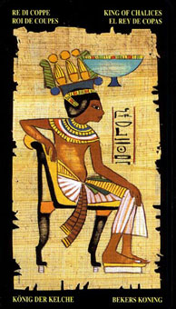  - Egyptian Tarot - ʥ - King Of Cups