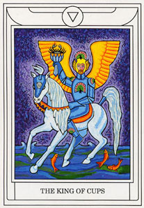 ƽ - Golden Dawn Magical Tarot - ʥ - King Of Cups